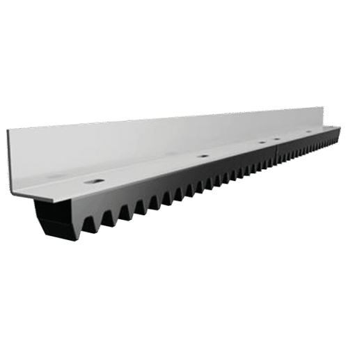 Cremallera de aluminio 1m para motor corredizo resistente