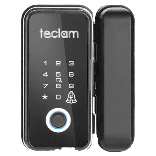TEC-GL-B2 - Cerradura biométrica inteligente para puerta de vidrio - teclam