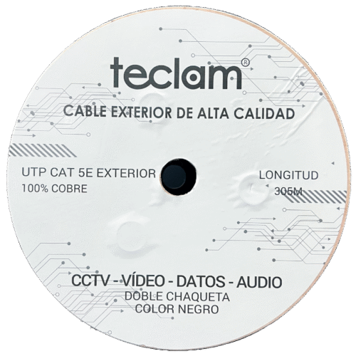 Cable UTP Exterior 305 m 24 AWG Cobre 100%