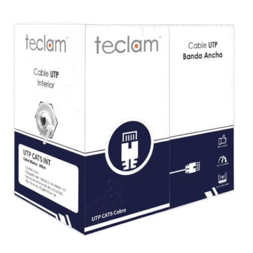 Cable UTP Categoría 5E 100% Cobre para Redes Interiores