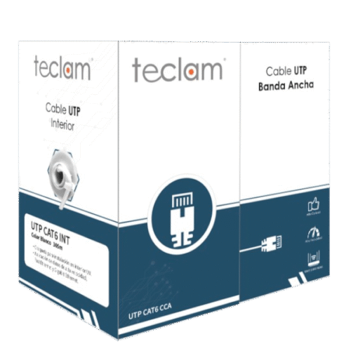 Cable UTP Categoría 6 interior 70% cobre CCA