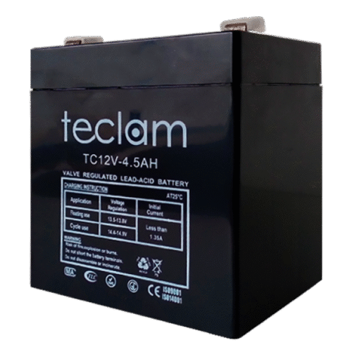 TECHBAT-4.5A - Batería de 4.5 amperios y 12 voltio