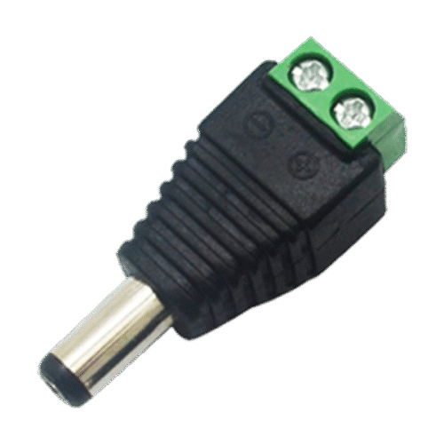 Bornera Macho Jack para CCTV 12-30V DC