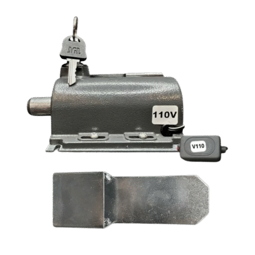 Trava electromagnética AGL 110V color gris módulo temporizador EX 1006029 — vendedor oficial en Ecuador