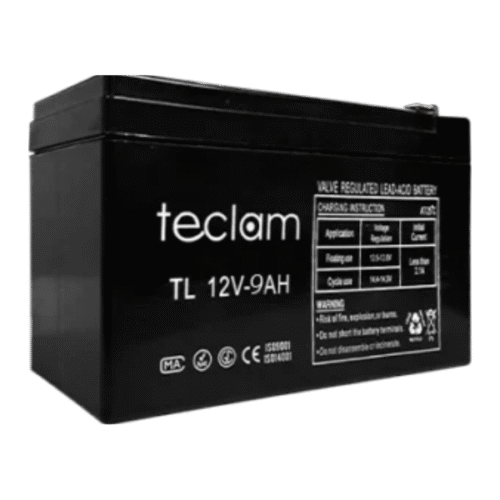 Batería 12V 9A Teclam — batería sellada para UPS, alarmas y CCTV con garantía en Ecuador