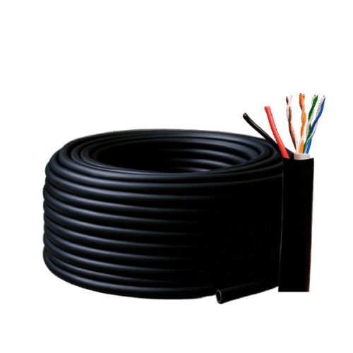 Teclam Cable UTP CAT5E 100% cobre 100 metros negro interior para redes y CCTV en Ecuador