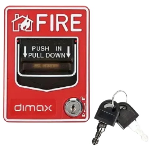 Estación manual metálica Teclam – dispositivo de activación resistente y duradero