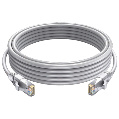 Patch Cord UTP CAT5E 3M Gris Teclam – Conexión Segura y Confiable